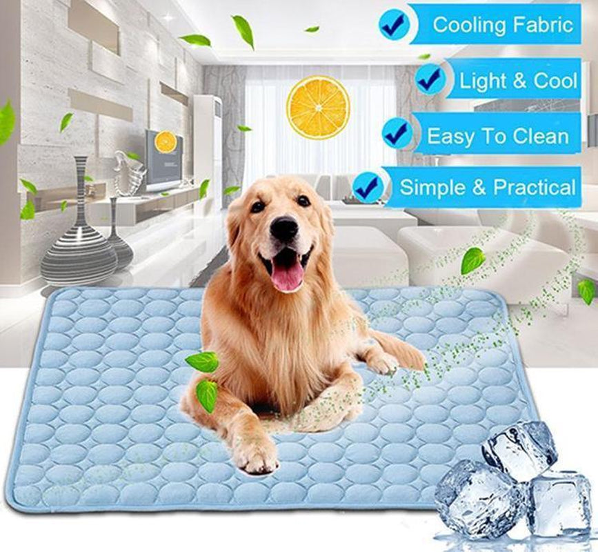 Cooling Ice Silk Pet Nest Pad for Dogs and Cats - Perfect for Summer Comfort