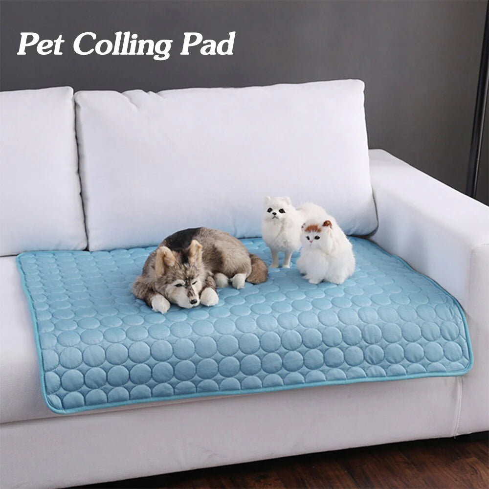 Cooling Ice Silk Pet Nest Pad for Dogs and Cats - Perfect for Summer Comfort