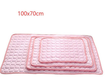 Cooling Ice Silk Pet Nest Pad for Dogs and Cats - Perfect for Summer Comfort