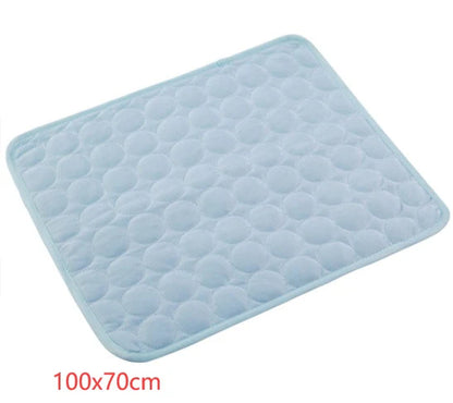 Cooling Ice Silk Pet Nest Pad for Dogs and Cats - Perfect for Summer Comfort