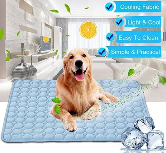 Cooling Ice Silk Pet Nest Pad for Dogs and Cats - Perfect for Summer Comfort